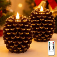 Pine Cone Flameless Candle Set™