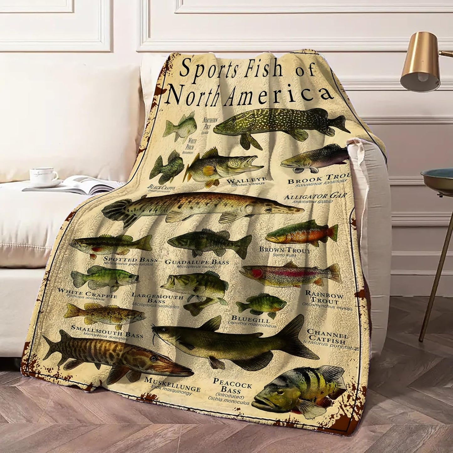 North American Fish Species Chart Blanket™